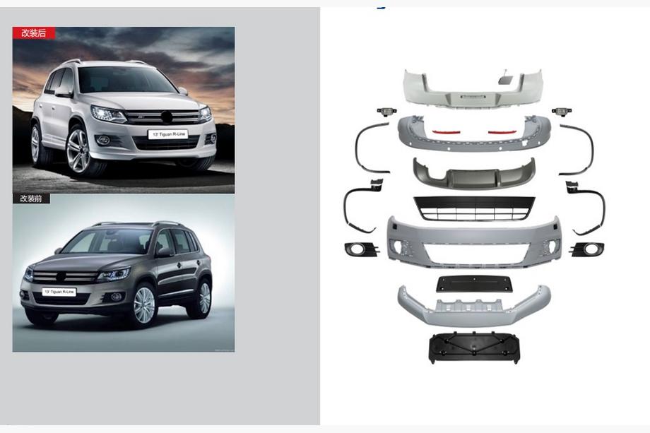Volkswagen Tiguan 2007–2016 R-Line virsbūves komplekts (2011-2016) Image
