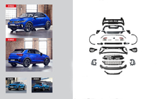 Volkswagen T-Roc 2017–2025 Restaila komplekts uz 2022+ R foto 1
