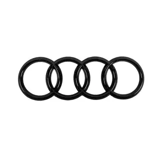 Audi Black priekšējā emblēma (285 x 100 mm) foto 1