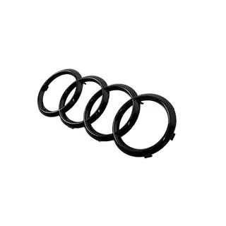 Audi Black priekšējā emblēma (285 x 100 mm) foto 2