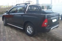 SsangYong Action 2005–2018 Sānu aizsargcaurules (2 gab., nerūsējošais tērauds) foto 2