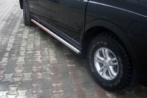 SsangYong Action 2005–2018 Sānu aizsargcaurules (2 gab., nerūsējošais tērauds) foto 1