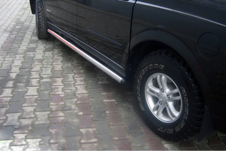 SsangYong Action 2005–2018 Sānu aizsargcaurules (2 gab., nerūsējošais tērauds) Image