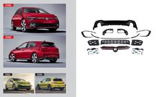 Volkswagen Golf 8 2019– GTI virsbūves komplekts (R-Line) foto 1