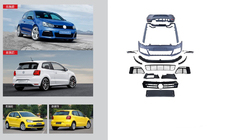 Volkswagen Polo 2010–2017 R virsbūves komplekts foto 1