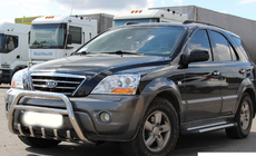 Kia Sorento I BL 2002–2009 Bullbar WT003-2 (nerūsējošais tērauds) foto 4