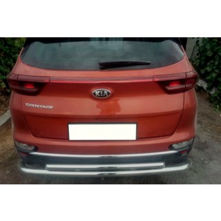 Aizmugurējais aizsargstienis AK002-2 (nerūsējošais tērauds) Kia Sportage 2015–2021 foto 3