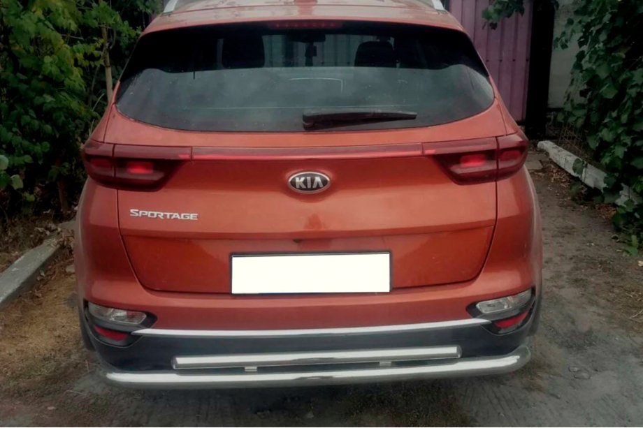 Kia Sportage 2015–2021 Aizmugurējais aizsargstienis AK002-2 (nerūsējošais tērauds) Foto 1