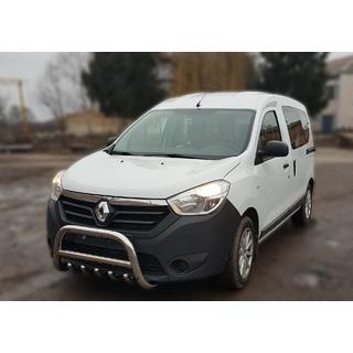 Priekšējais bullbar WT003 (nerūsējošais tērauds) Dacia Lodgy 2012–2022 foto 4