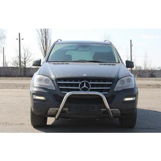 Priekšējais aizsargstienis WT006 (nerūsējošais tērauds) Mercedes ML W164 2005–2011 foto 3