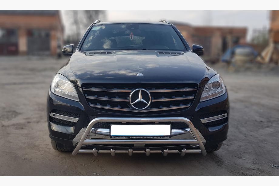 Mercedes GLE/ML class W166 2011–2018 Bullbar WT003 (nerūsējošais tērauds) Image