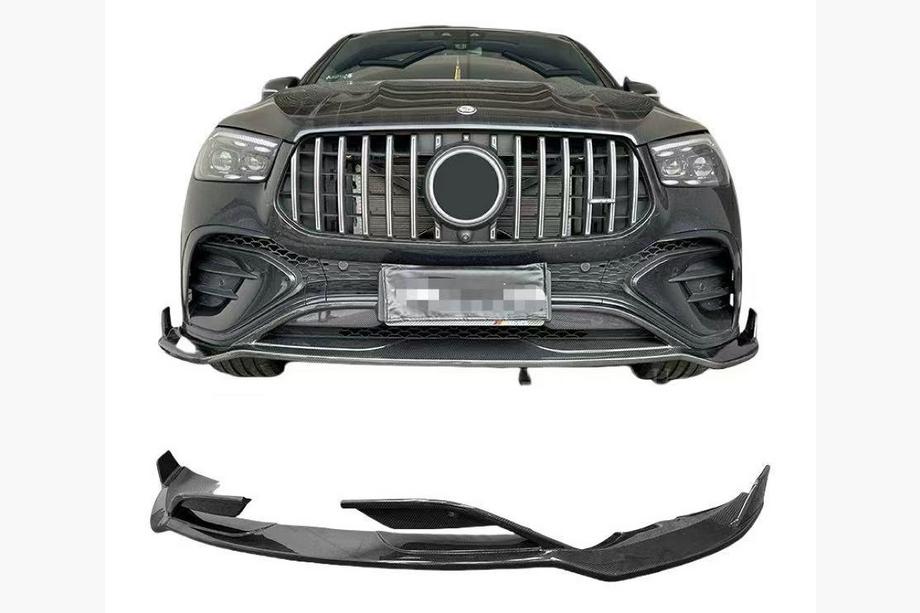 Mercedes GLE W167 2018– Priekšējā bufera lūpas uzlika Lip (GLE53/AMG-Line 2023-2026, karbons) Image