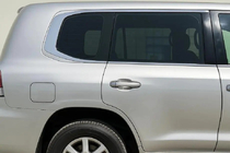 Lexus LX570/450d 2008–2022 Pilns logu apmaļu komplekts Design 2025 (2008-2015, nerūsējošais tērauds) foto 2