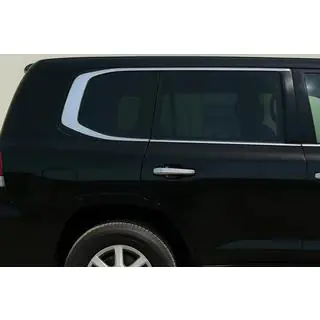 Pilns logu apmaļu komplekts Design 2025 (2008-2015, nerūsējošais tērauds) Lexus LX570/450d 2008–2022 foto 1