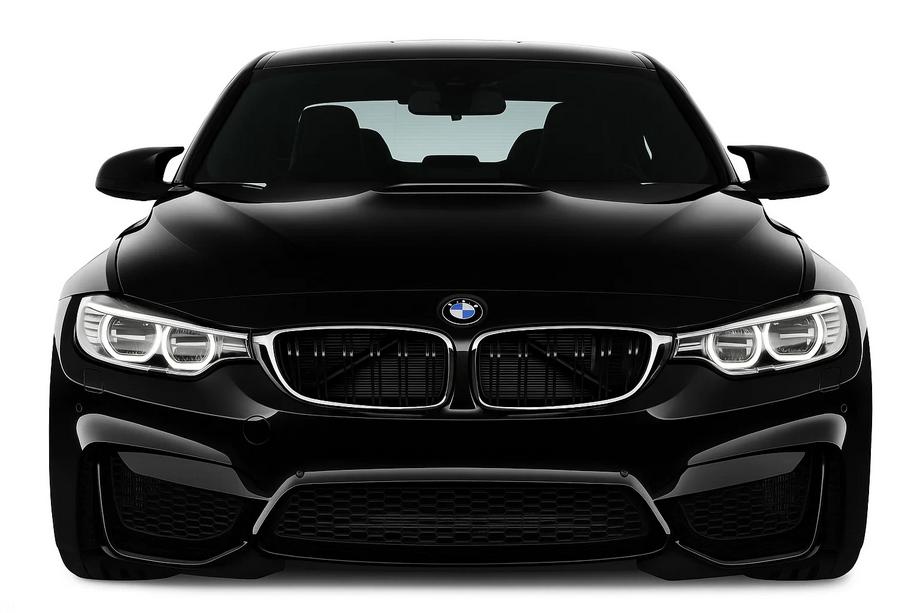 BMW 3. sērija F30/F31 2012–2019 M-Look nieru reste (F80, melns spīdīgs ar hroma apmali) Foto 1