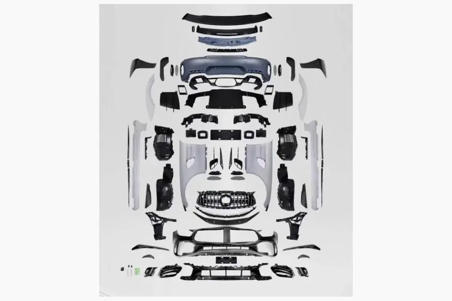 Mercedes AMG GT C190/R190 2014–2022 Virsbūves komplekts GTR Pro Wide Carbon Foto 6