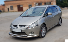 Mitsubishi Grandis 2003–2011 Priekšējais aizsargstienis ST014 (nerūsējošais tērauds) foto 2