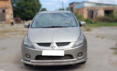 Mitsubishi Grandis 2003–2011 Priekšējais aizsargstienis ST014 (nerūsējošais tērauds) foto 1