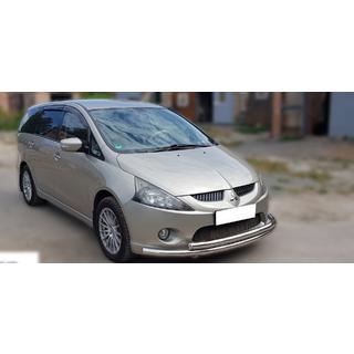 Priekšējais aizsargstienis ST014 (nerūsējošais tērauds) Mitsubishi Grandis 2003–2011 foto 3