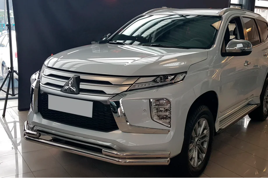 Mitsubishi Pajero Sport 2015– Priekšējais aizsargstienis ST085 (2020+, nerūsējošais tērauds) Image