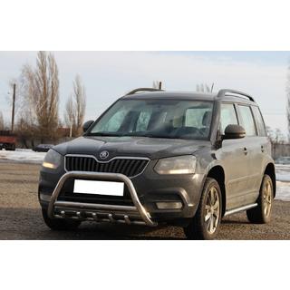 Priekšējais bullbar WT003 (nerūsējošais tērauds) Skoda Yeti 2009–2017 foto 3