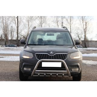 Priekšējais bullbar WT003 (nerūsējošais tērauds) Skoda Yeti 2009–2017 foto 1