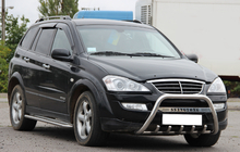 SsangYong Kyron 2005–2014 Priekšējais aizsargstienis (bull bar) WT004 (nerūsējošais tērauds) foto 2