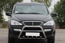 SsangYong Kyron 2005–2014 Priekšējais aizsargstienis (bull bar) WT004 (nerūsējošais tērauds) foto 1