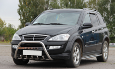 SsangYong Kyron 2005–2014 Priekšējais aizsargstienis (bull bar) WT004 (nerūsējošais tērauds) foto 3
