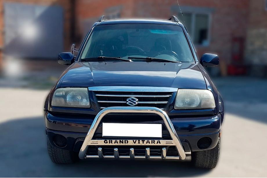 Suzuki Vitara 1998–2006 Priekšējais aizsargstienis (bull bar) WT004 (nerūsējošais tērauds) Image