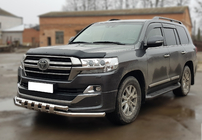 Toyota Land Cruiser 200 2007–2021 Priekšējais aizsargstienis ST015 (2015+, nerūsējošais tērauds) foto 3