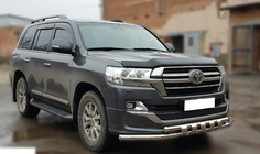 Toyota Land Cruiser 200 2007–2021 Priekšējais aizsargstienis ST015 (2015+, nerūsējošais tērauds) foto 2