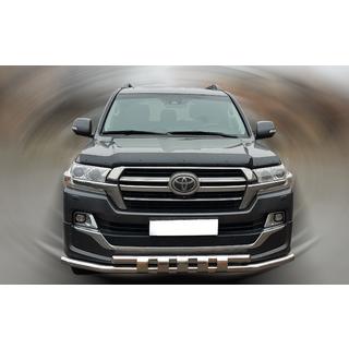 Priekšējais aizsargstienis ST015 (2015+, nerūsējošais tērauds) Toyota Land Cruiser 200 2007–2021 foto 1