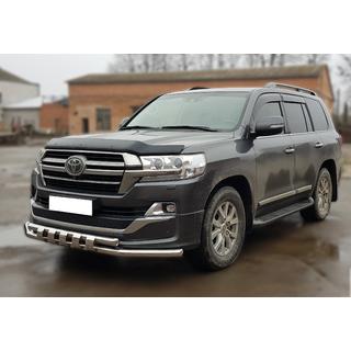 Priekšējais aizsargstienis ST015 (2015+, nerūsējošais tērauds) Toyota Land Cruiser 200 2007–2021 foto 3