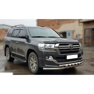 Priekšējais aizsargstienis ST015 (2015+, nerūsējošais tērauds) Toyota Land Cruiser 200 2007–2021 foto 2
