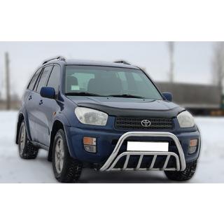 Priekšējais bullbar WT002 (nerūsējošais tērauds) Toyota Rav 4 2001–2005 foto 2