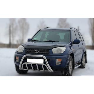 Priekšējais bullbar WT002 (nerūsējošais tērauds) Toyota Rav 4 2001–2005 foto 3