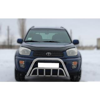 Priekšējais bullbar WT002 (nerūsējošais tērauds) Toyota Rav 4 2001–2005 foto 1