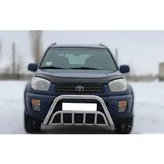 Priekšējais bullbar WT002 (nerūsējošais tērauds) Toyota Rav 4 2001–2005 foto 1