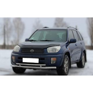 Priekšējais aizsargstienis ST014-1 (nerūsējošais tērauds) Toyota Rav 4 2001–2005 foto 3