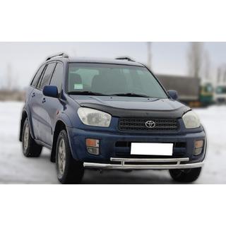 Priekšējais aizsargstienis ST014-1 (nerūsējošais tērauds) Toyota Rav 4 2001–2005 foto 2