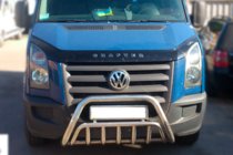 Volkswagen Crafter 2006–2016 Priekšējais bullbar WT002 (nerūsējošais tērauds) foto 2