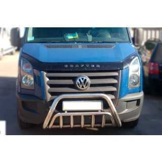Priekšējais bullbar WT002 (nerūsējošais tērauds) Volkswagen Crafter 2006–2016 foto 2