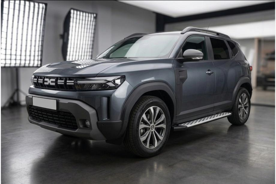 Renault Duster 2024– Sānu sliekšņi Shining V1 (2 gab., alumīnijs) Image
