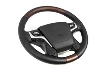 Toyota Land Cruiser 200 2007–2021 Stūre ar apsildi (tumšs koks) foto 2