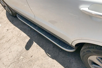 Hyundai Santa Fe 2 2006–2012 Sānu pakāpieni Tayga Grey (2 gab., alumīnijs) foto 4