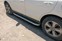 Hyundai Santa Fe 2 2006–2012 Sānu pakāpieni Tayga Grey (2 gab., alumīnijs) foto 6
