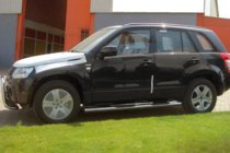 Suzuki Grand Vitara 2005–2017 Sānu aizsargcaurules (2 gab., nerūsējošais tērauds) foto 1