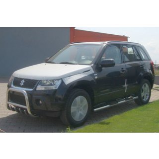 Sānu aizsargcaurules (2 gab., nerūsējošais tērauds) Suzuki Grand Vitara 2005–2017 foto 2