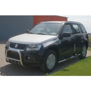 Sānu aizsargcaurules (2 gab., nerūsējošais tērauds) Suzuki Grand Vitara 2005–2017 foto 3